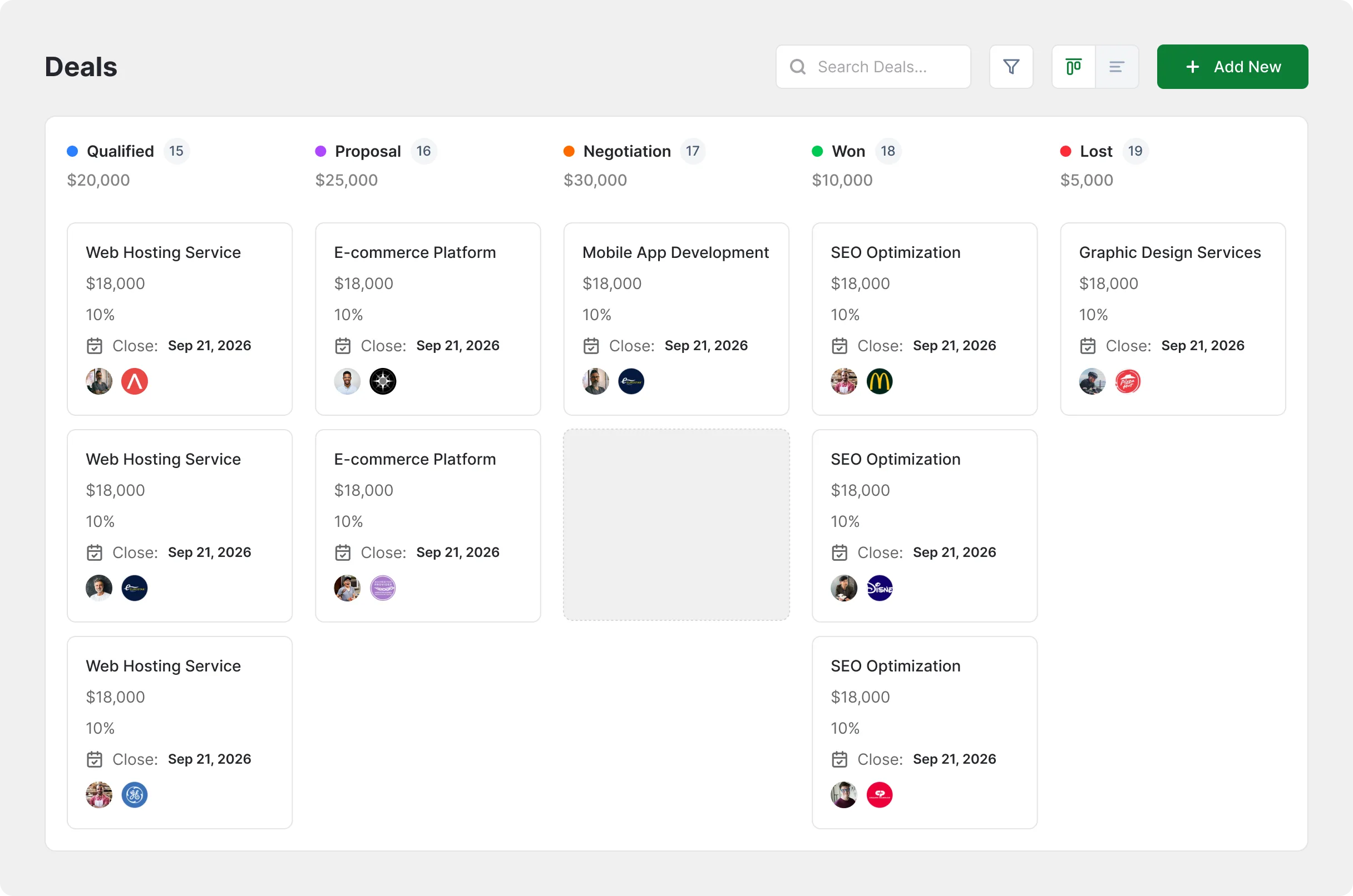 Team Management inside the FlyCRM dashboard